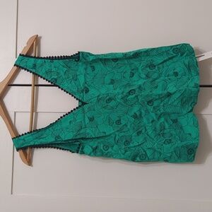 NWOT Kooples Green Poppy Tank